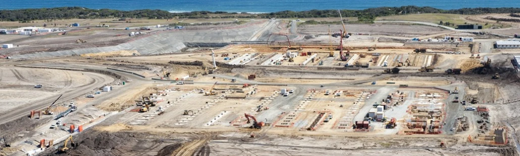 6 March 2010 - aerial, site works