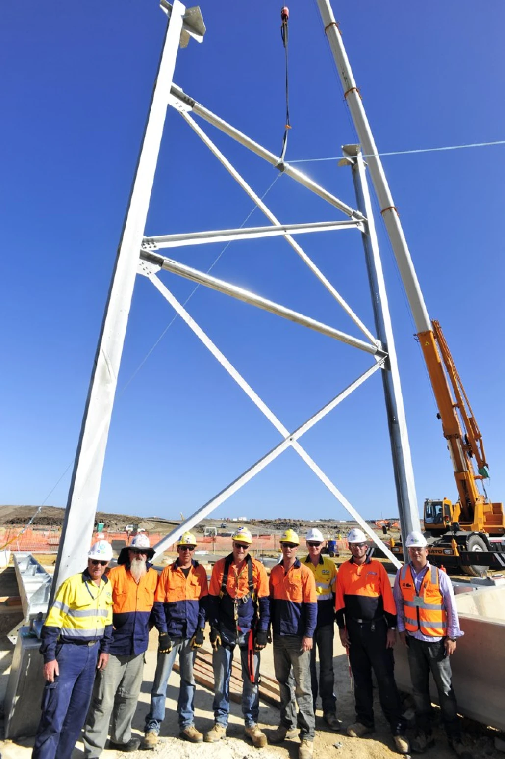 5 March 2010 - structural steel works commence
