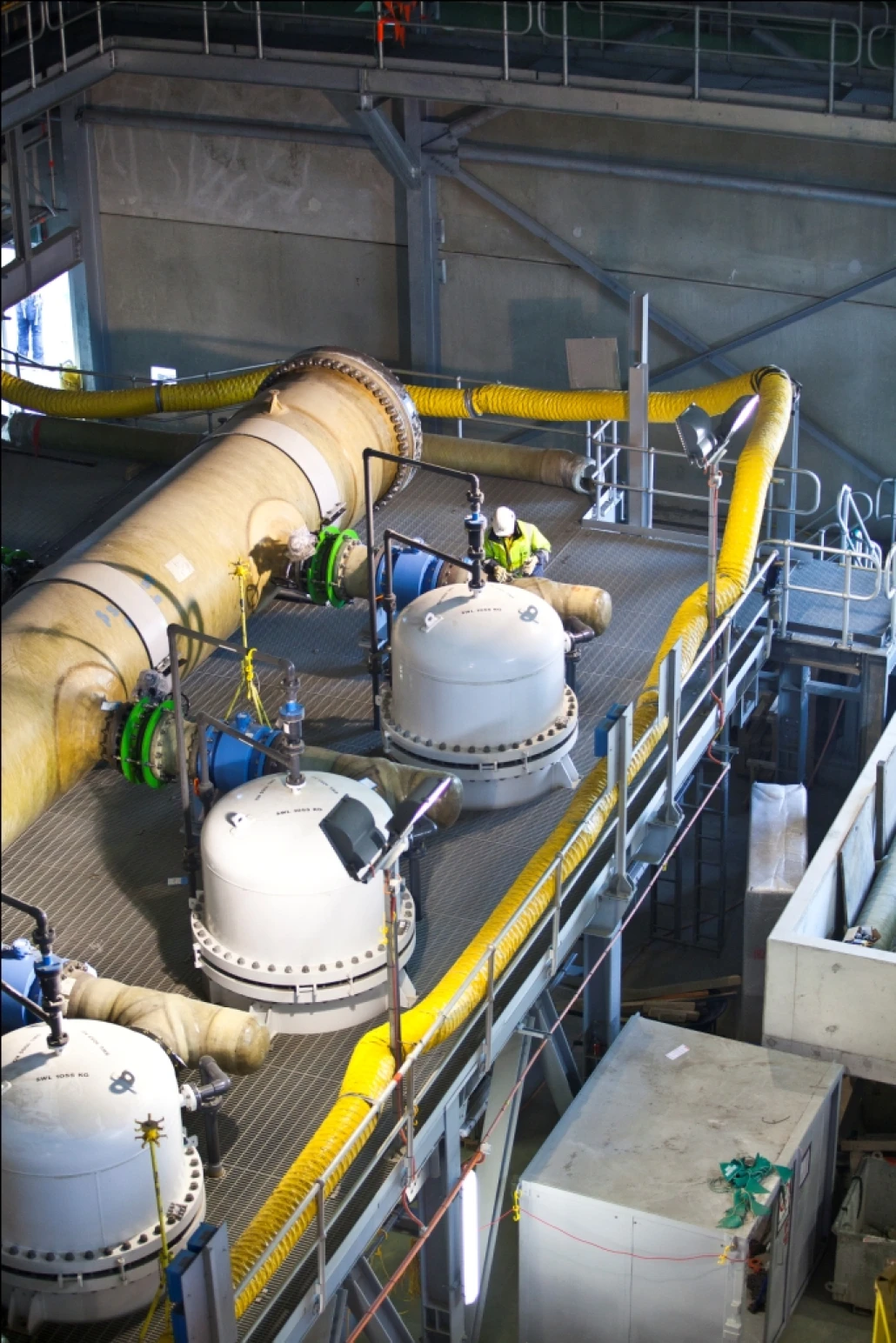 Cartridge filters in the RO building